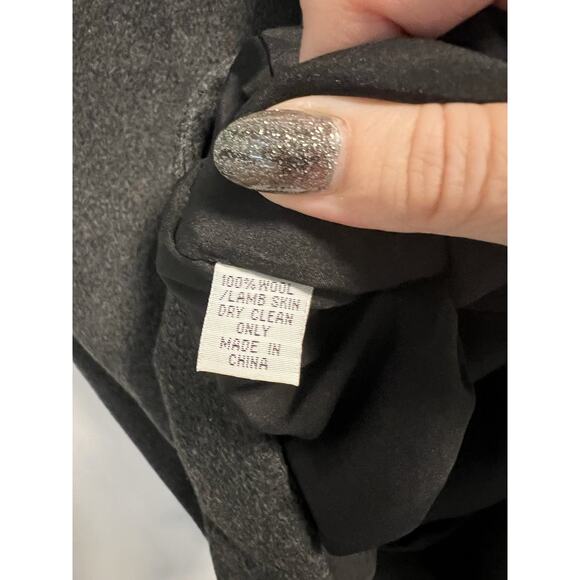 Anthropologie Love & Liberty | 100% Wool Midi Sheath Fall Dress Gray -Size 6 - Picture 3 of 6